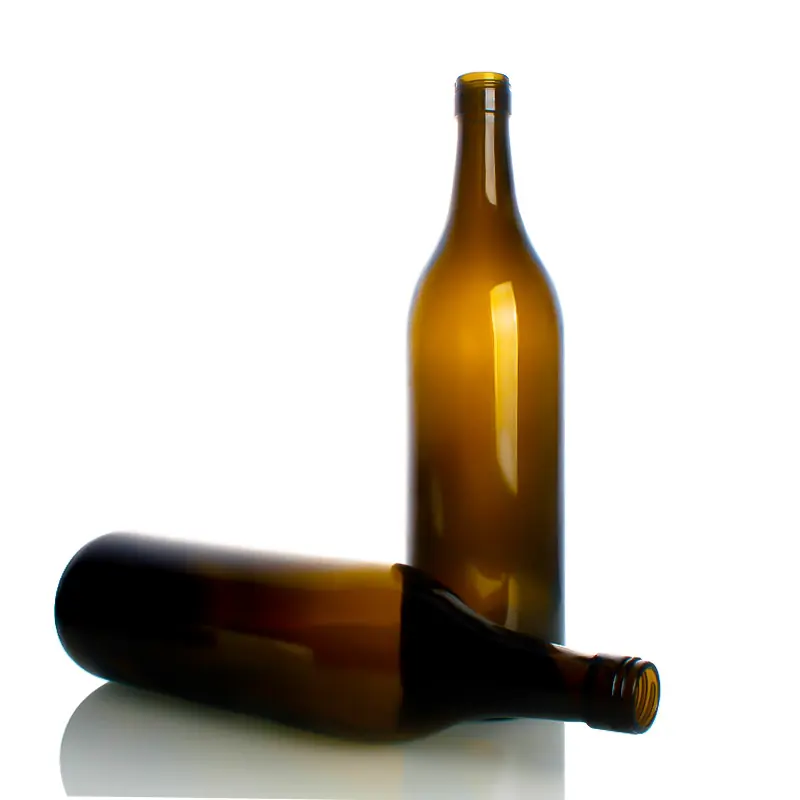 Antique green Burgundy wine bottle, 375–1000 ml
