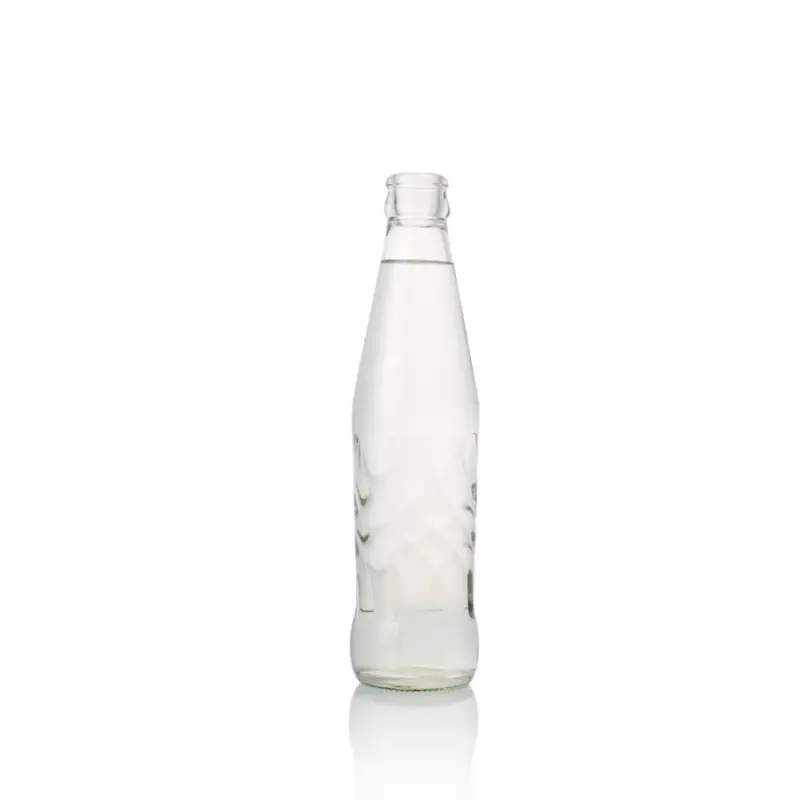Crown-finish glass soda bottle, 6–16 oz