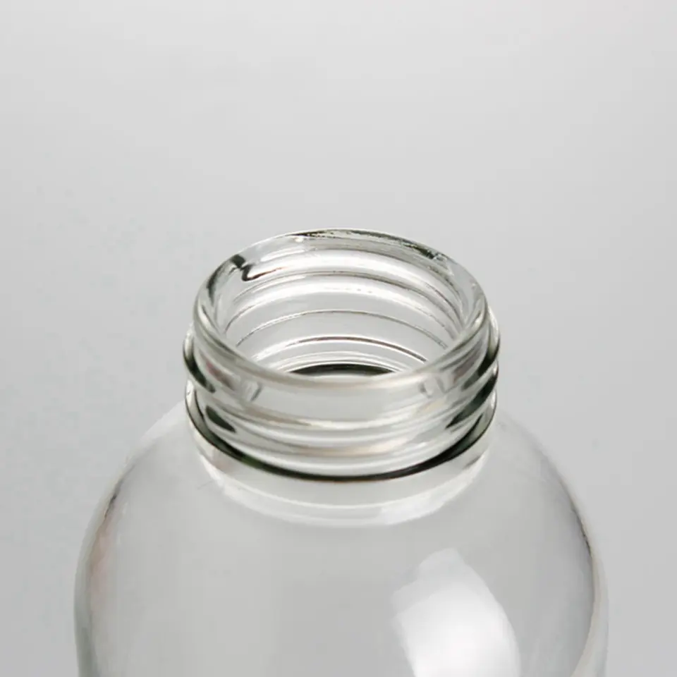 Flint glass juice and beverage bottle, 150–1000 ml