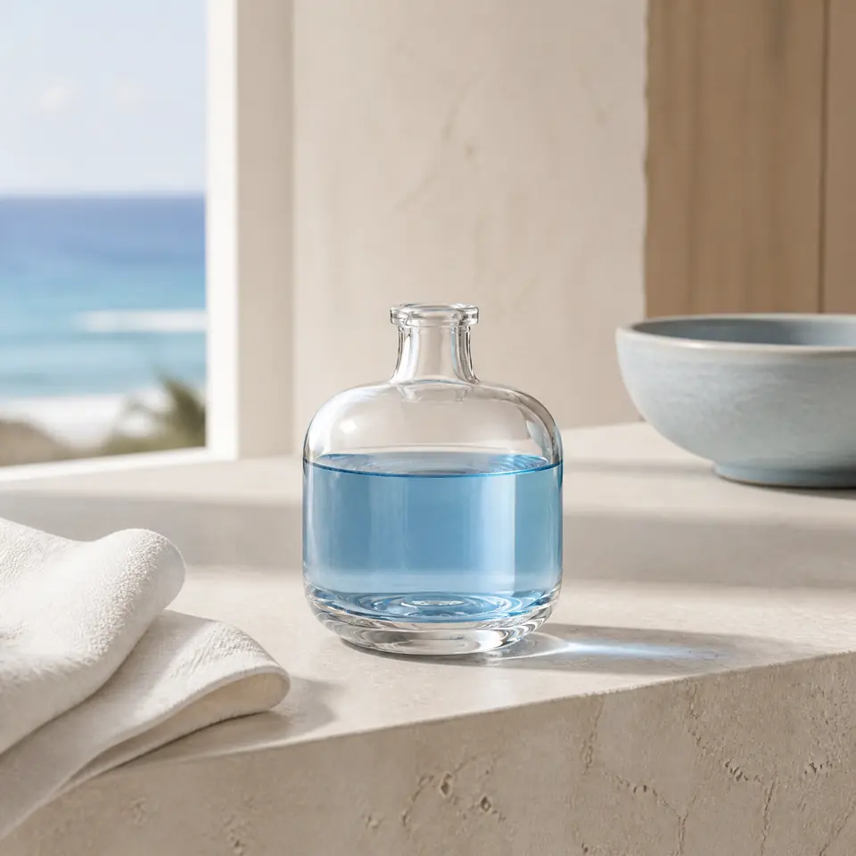 Square glass reed diffuser bottle, 50–250 ml